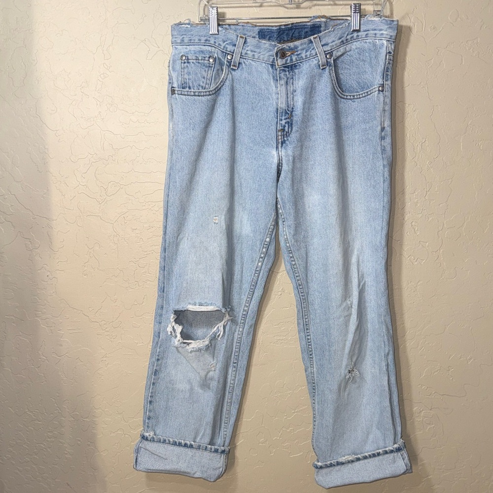 Aligrace custom 2004 vintage Levi’s silver tab re done jeans